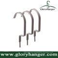 Venta al por mayor Antirust Chrome Finish Metal Flat Hook for Hanger